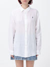 Polo Ralph Lauren Woman Shirt White Size Xl Linen