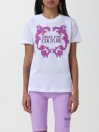 Versace Jeans Couture T-shirt  Woman Color White In White