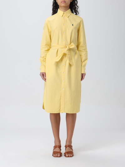 Polo Ralph Lauren Dress  Woman Colour Yellow