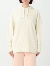 Autry Ecru Sweater With Drawstring Hood And Long Sleeves In White