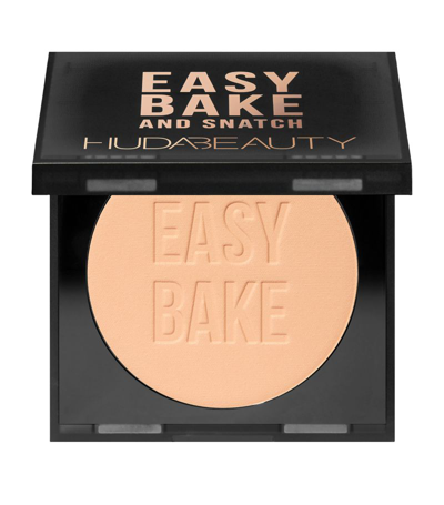 Huda Beauty Easy Bake And Snatch Pressed Brightening And Setting Powder In Peach Pie