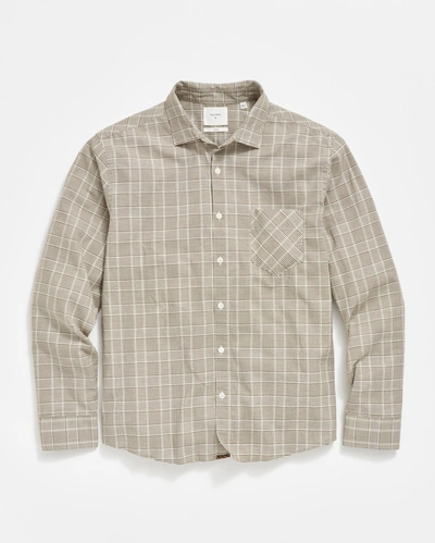 Billy Reid Oxford Glen Plaid John T Shirt In Olive