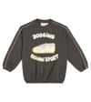 Mini Rodini Jogging Cotton Jersey Sweatshirt In Grey
