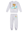 MOSCHINO TEDDY BEAR COTTON-BLEND SWEATSHIRT AND SWEATPANTS SET