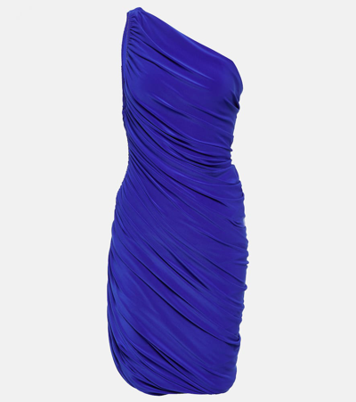Norma Kamali Diana One-shoulder Maxi Dress In Blue