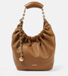 Loewe Squeeze Small Shoulder Bag In Napa Leather In Neutral