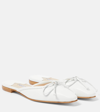 Manolo Blahnik Ballerimu Square Toe Mule In White