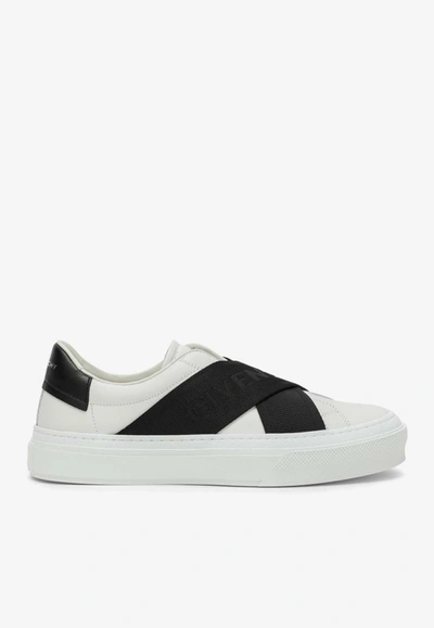 Givenchy City Sport Leather Low-top Sneakers In White