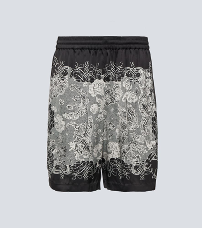 Acne Studios Printed Shorts In Black