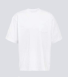 Sacai Basic Crewneck T-shirt With Zip Detail In White