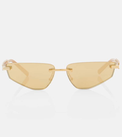 Dolce & Gabbana Cat-eye Sunglasses In Gold
