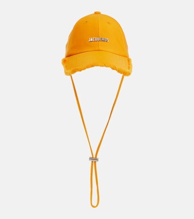 Jacquemus Le Casquette Artichaut Baseball Cap In Orange