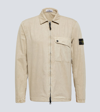 STONE ISLAND COMPASS COTTON CANVAS OVERSHIRT