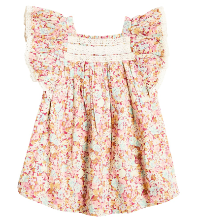 Louise Misha Baby Martine Floral Cotton Dress In Multicoloured