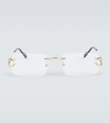 Cartier Signature C De  Rectangular Glasses In Gold