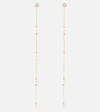 Mateo 14kt Gold Earrings With Diamonds And Pearls In Gold
