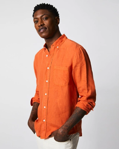 Reid Tuscumbia Linen Shirt Bd In Clay