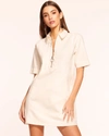 Ramy Brook Tunechi Denim Shirt Dress In White