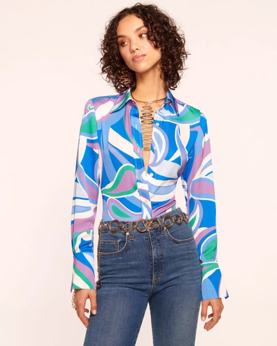 Ramy Brook Victoria Button Down Blouse In Marrakech Paisley