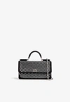 Dolce & Gabbana Crystal-embellished Mini Top Handle Bag In Silver