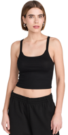 Splits59 Charlie Rib Crop Tank Black In Black