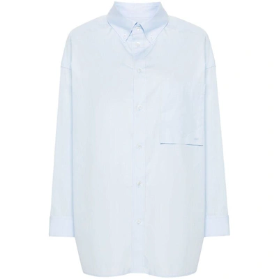 Darkpark Nathalie Cotton Shirt In Blue