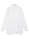Stella Mccartney S-wave Button-up Silk Shirt In White