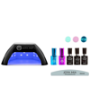 JOYA MIA JOYA MIA GEL NAIL POLISH STARTER 7PC KIT WITH LED LAMP AND 3 COLORS