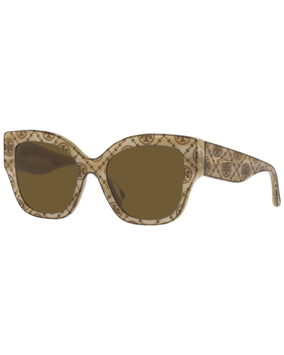 Tory Burch Olive Butterfly Ladies Sunglasses Ty7184u 193373 54 In Green