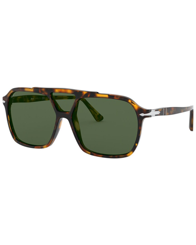 Persol Unisex 0po3223s 59mm Polarized Sunglasses In Green