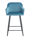 SAFAVIEH SAFAVIEH CATALEYA BLUE COUNTER STOOL