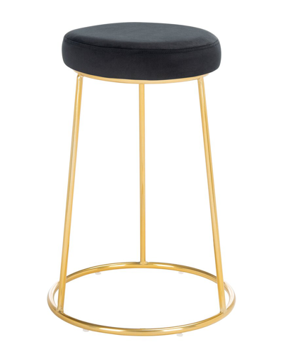 Safavieh Kellie Black Round Counter Stool