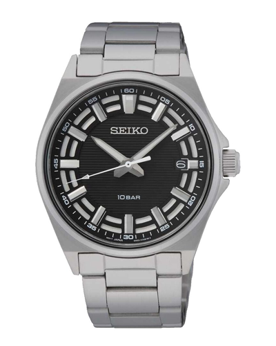 Seiko Men's Classic Black Dial Watch