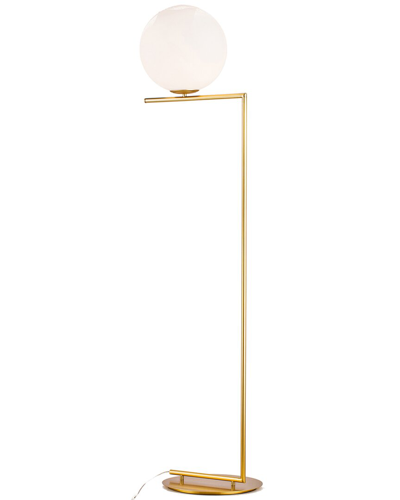 Bethel International Floor Lamp In Brass