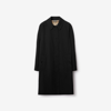 Burberry Mid-length Camden Heritage Car Coat In Black