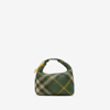 Burberry Medium Peg Check-pattern Shoulder Bag In Ivy