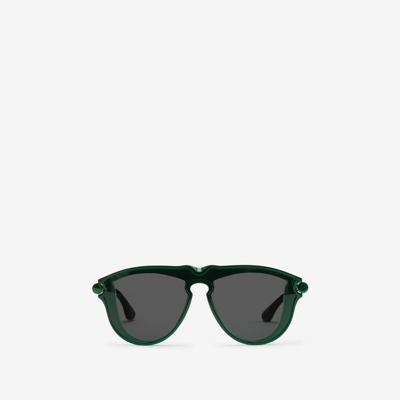 Burberry Tubular Sunglasses In Black