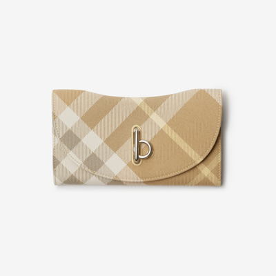 Burberry Rocking Horse Continental Wallet In Neutral