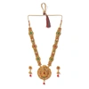 Sohi Meenakari Gold Plated Necklace Set In Red