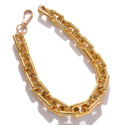 Sohi Gold Plated Necklace With Chain Detail