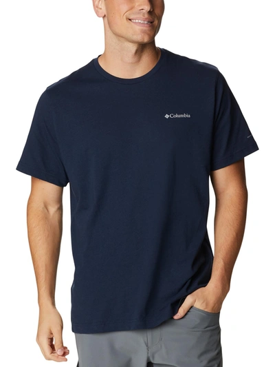 Columbia Thistletown Hills Mens Heathered Crewneck T-shirt In Blue