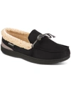 ISOTONER VINCENT MENS FAUX SUEDE MEMORY FOAM MOCCASIN SLIPPERS