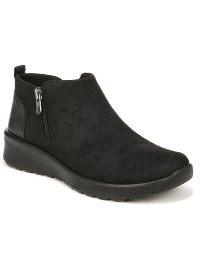 BZEES GRETA WOMENS FAUX SUEDE ANKLE BOOTIES