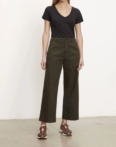 Velvet By Graham & Spencer Mya Pant In Locust In Locust Green