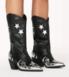 BILLINI NICO STATEMENT METALLIC BOOT IN BLACK