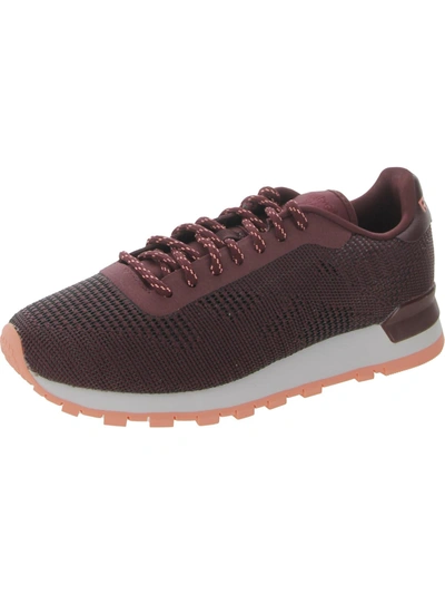 Reebok Cl Flex Weave Womens Performance Comfort Running Shoes In Red