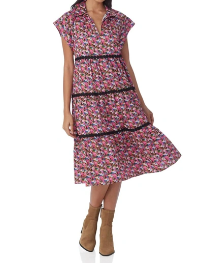Crosby By Mollie Burch Watson Dress In Art In Bloom Micro In Multi