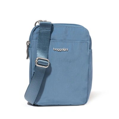 Baggallini Modern Take Two Rfid Crossbody In Blue