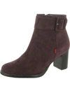 Marc Joseph Wooster Womens Leather Stacked Heel Ankle Boots In Multi