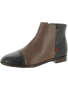 Marc Joseph Herald Sq Womens Leather Round Toe Ankle Boots In Multi